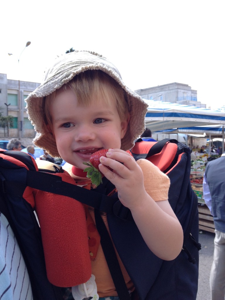 Beautiful market fresh strawberries