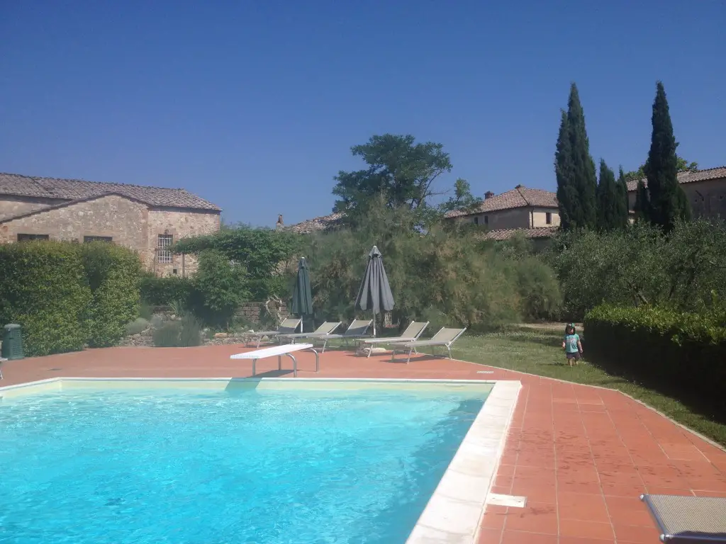 The main pool at Montestigliano