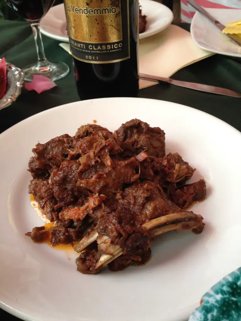 The famous Tuscan wild boar stew that we adore