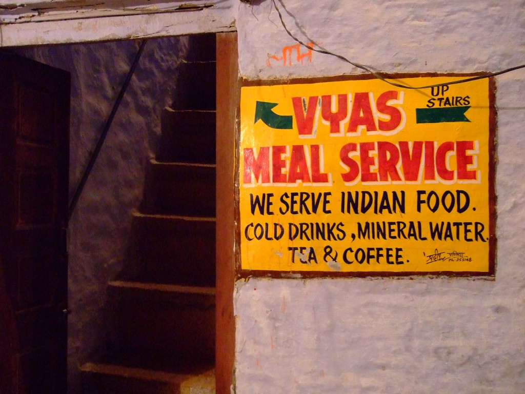Vya's meal service, Jaisalmer