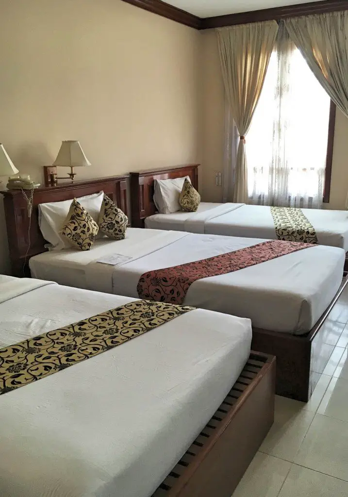 Triple room at the Soria Moira hotel in Siem Reap