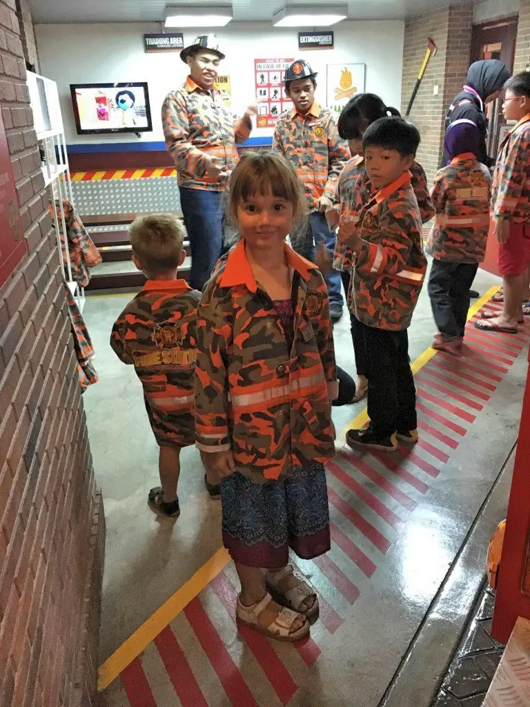 In our Kidzania KL review the fire station was a favourite