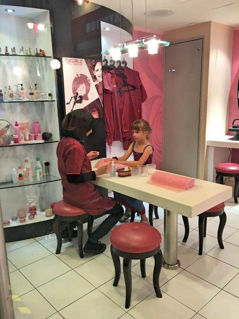 Beauty salon at Kidzania the curve in Kuala Lumpur