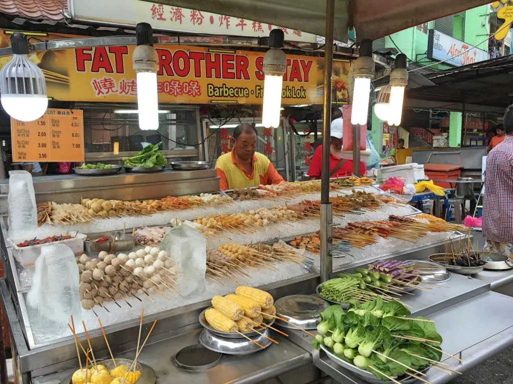 Street vendors at Jalan Alor Food Street just around the corner from Hotel Izumi, Bukit Bintang.