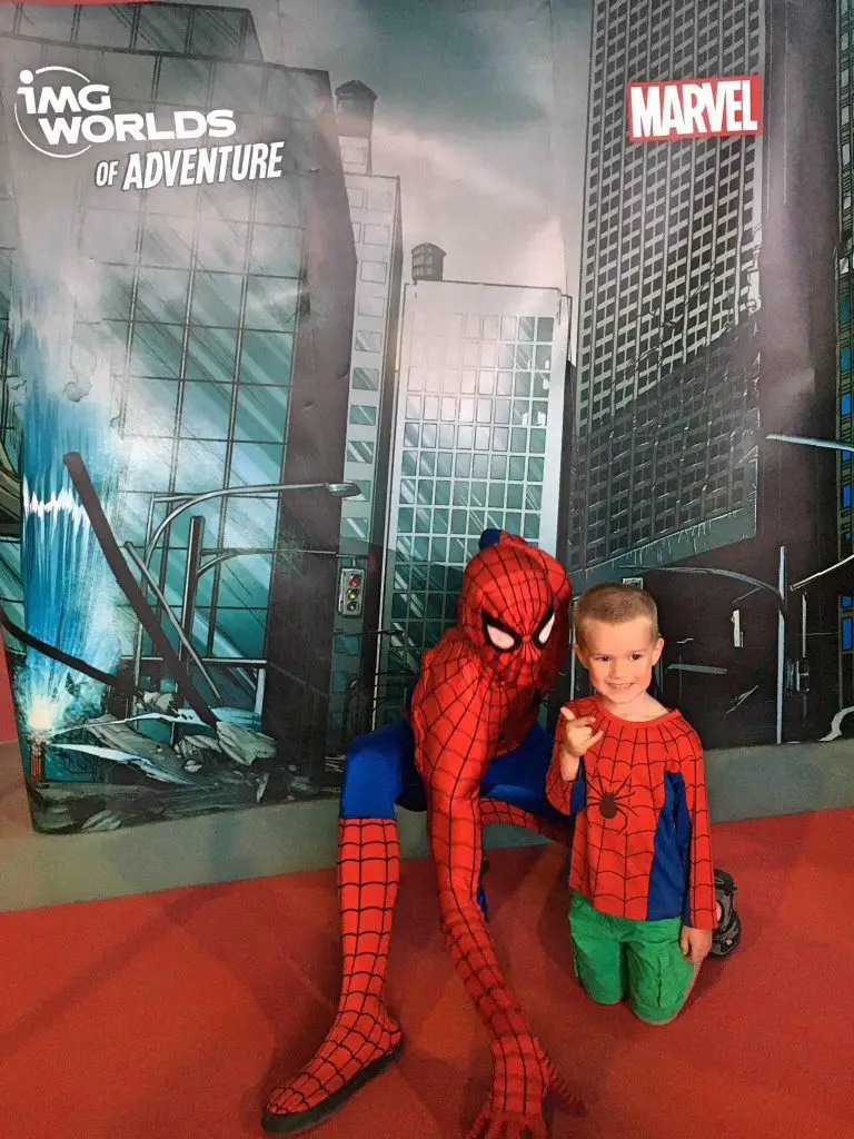 Meeting Spiderman IMG worlds of adventure