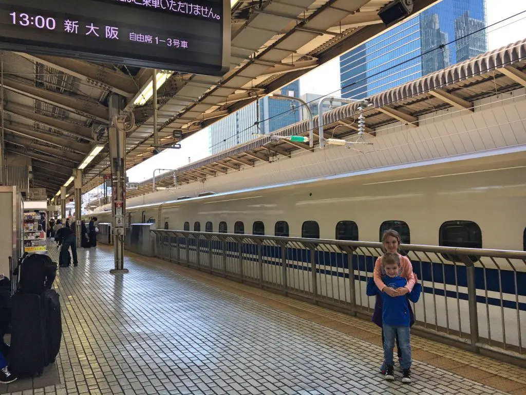 About to board the shinkansen