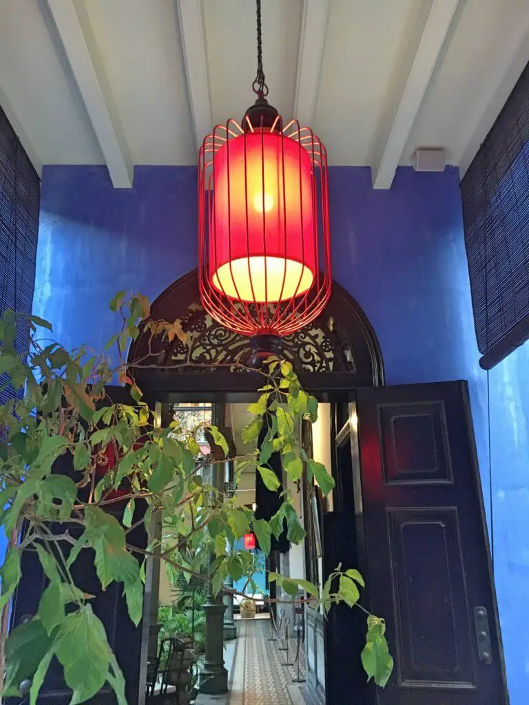 Cheong Fatt Tze - The Blue Mansion - you can see why it's called Indigo Restaurant!