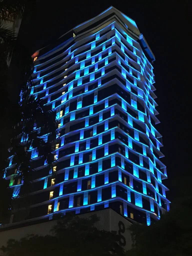 G Hotel Kelawai by night
