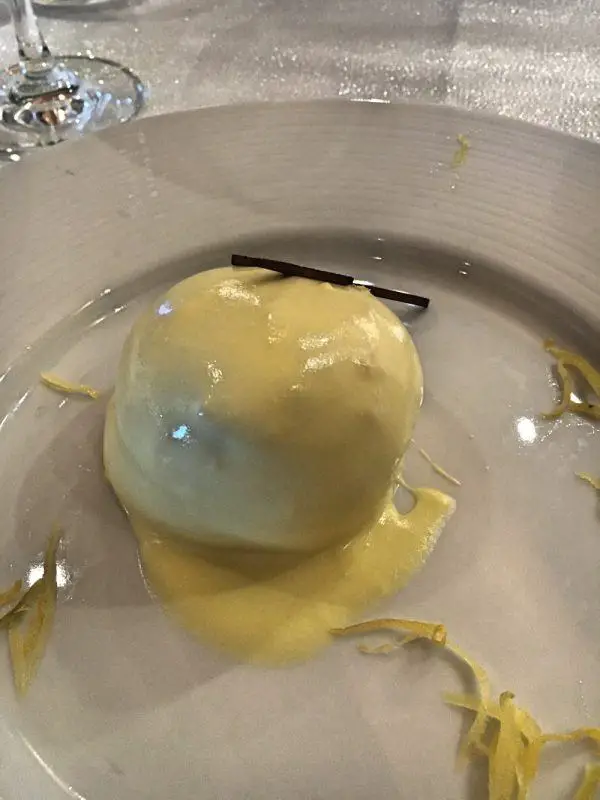 MSC cruises pictures of lemon dessert